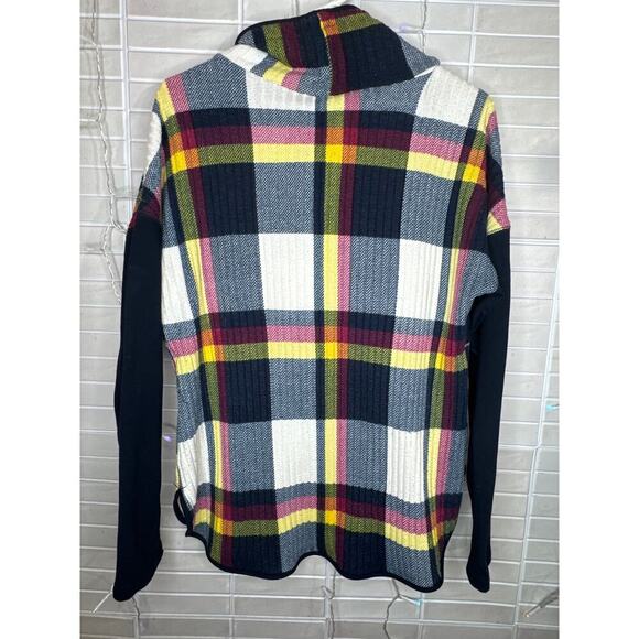 UNIQUE Pure Essence Women's Knit Plaid Top Size Women's large - Picture 6 of 8